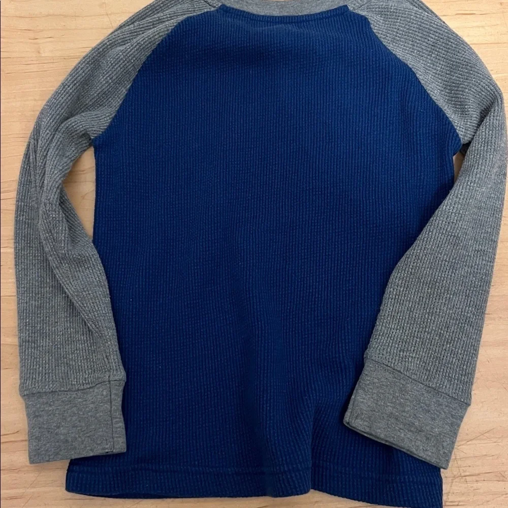 GAP Kids Long Sleeve Tee in Blue and Gray